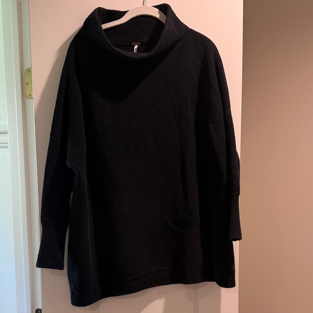 Free People Black Knit Sweater